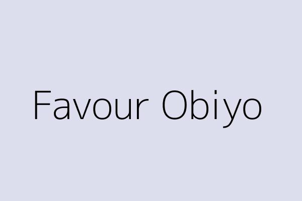 Favour Obiyo